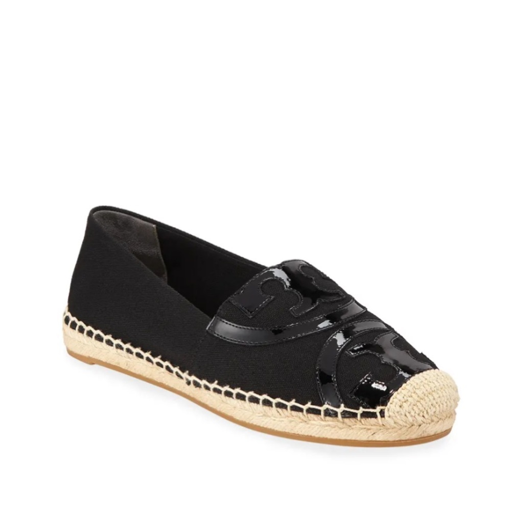 Tory Burch
Poppy Flat Logo Slip-On Espadrilles